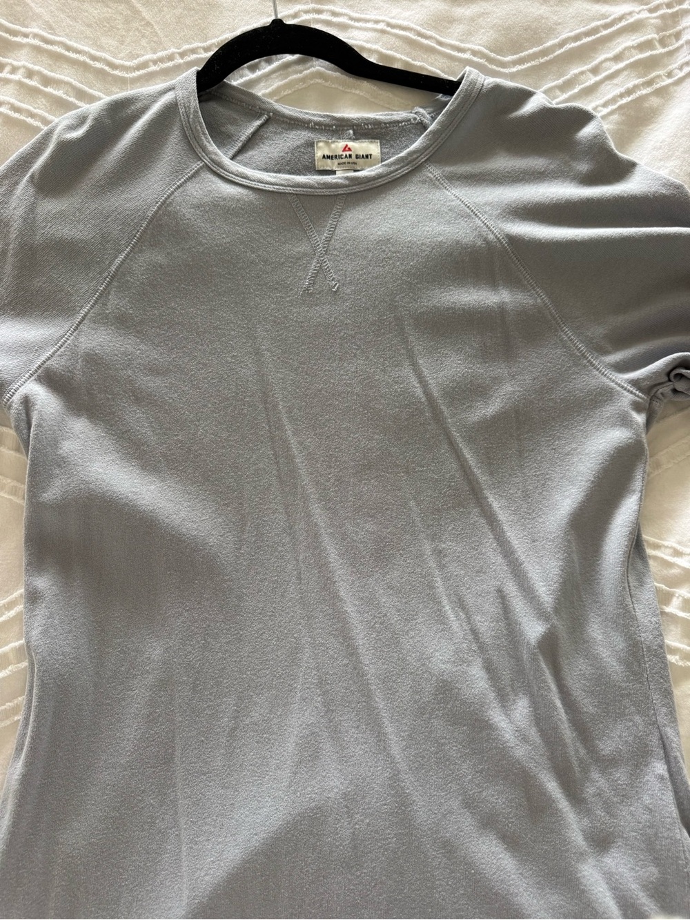 American Giant Women's Light Gray Crewneck Sweatshirt dress
